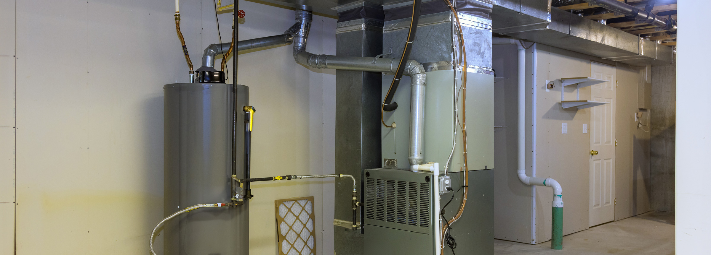 water heater repair replacement basement furnace HVAC